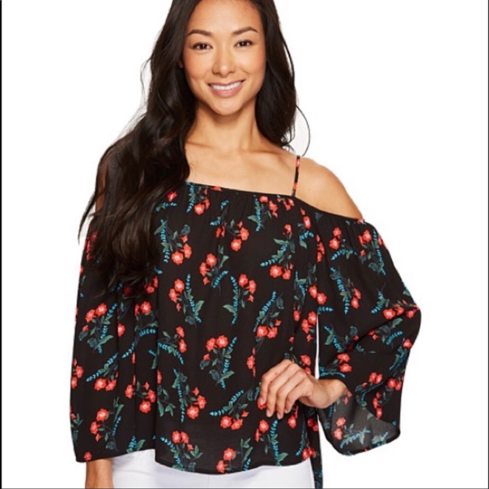 Vince Camuto Off The Shoulder Floral Blouse